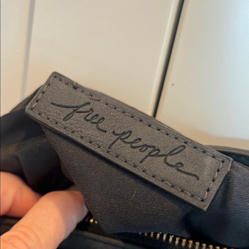 NWOT Free People Black Crossbody Bag with Gold Details - Picture 2 of 6